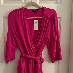 Ralph Lauren Pink Wrap Top